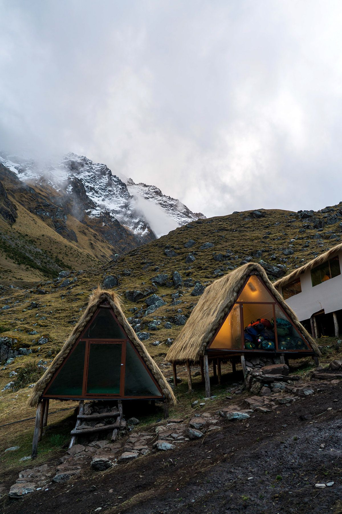 Cloud forest valley on the descent from Salkantay, Peru